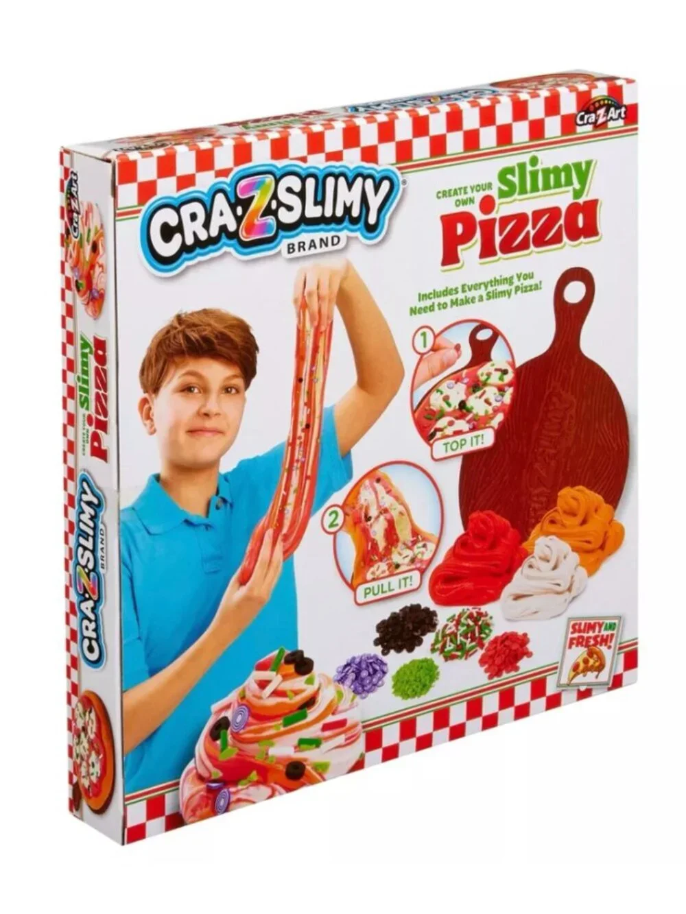Cra-Z-Slimy Pizza Slimes And Putties Creativity Play Create Pizza Toppings